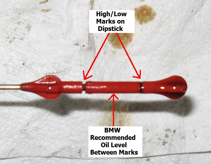 Bmw 528i oil dipstick location #3